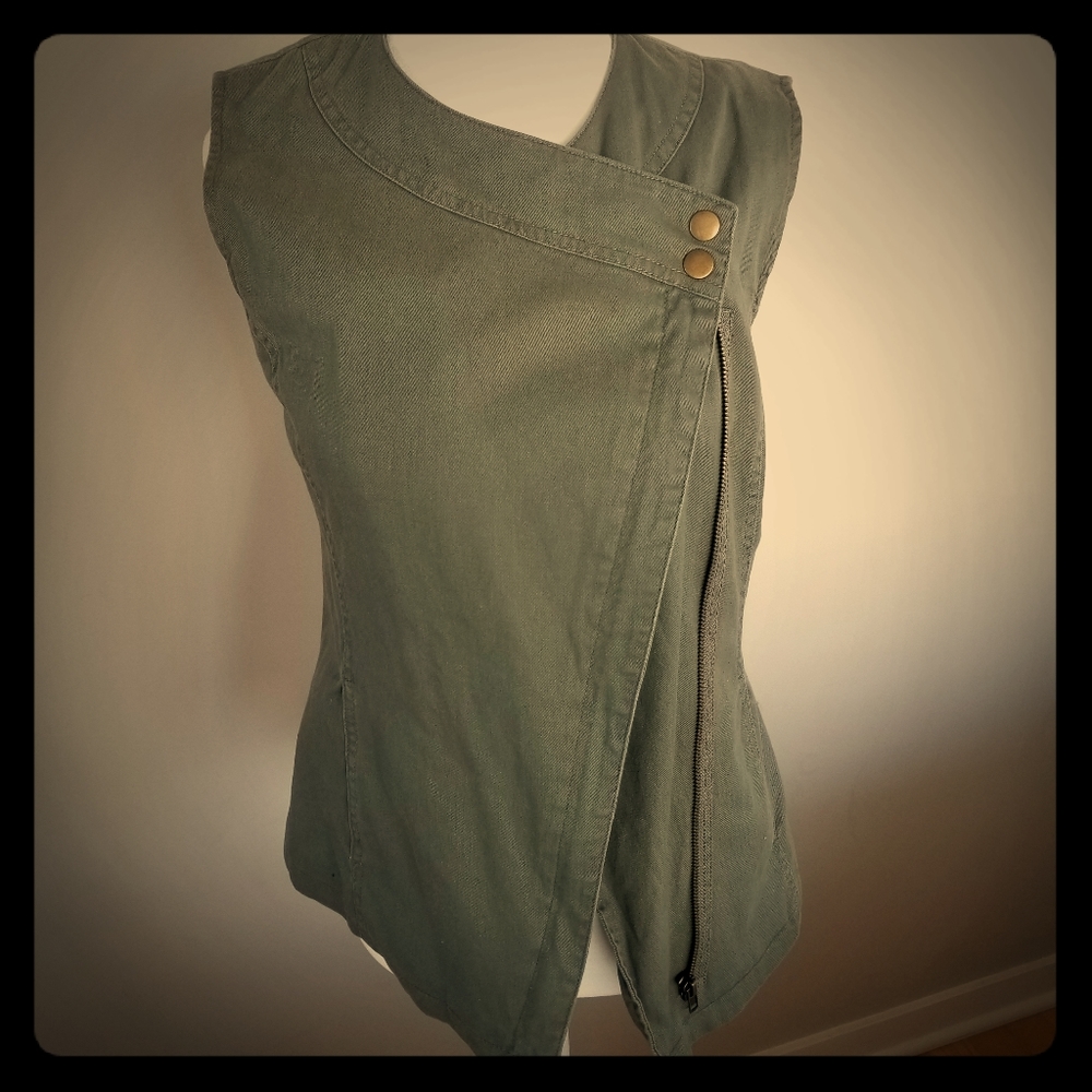 Olive Green Hive & Honey Vest Size XS